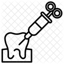 Jeringa De Dientes Tratamiento Tratamiento De Dientes Icono