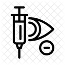 Glaucoma Jeringa Oftalmologia Icono