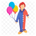 Joker Act Balloons Icon