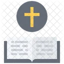 Bible Book Cross Icon