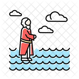 Jesus Walking On Water  Icon