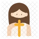 Jesus with cross  Icon
