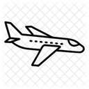 Jet Flugzeug Privat Symbol