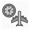 Jet Lag Plane Icon