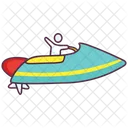 Jet Boat Motor Boat Water Sports Icon