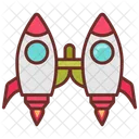 Jet Pack Space Shuttles Space Launching Icon