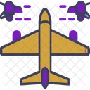 Jetplane Vehicle Man Icon