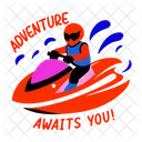 Watersports Jet Ski Adventure Icon