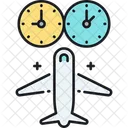 Jetlag Flugzeug Jet Symbol