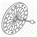 Flechette Jeu Cible Icon