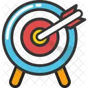 Cible Bullseye Jeu De Flechettes Icon