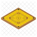 Plateau Carrom Plateau De Jeu Jeu Familial Icon