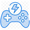 Puissance Du Jeu Energie Flamme Icône