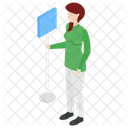 Jeune Femme Femme Avatar Icon