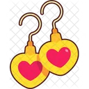 Jewel Earring Heart  Icon