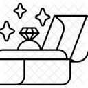 Jewel Ring Box Love Valentine Icon