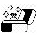 Jewel Ring Box Love Valentine Icon