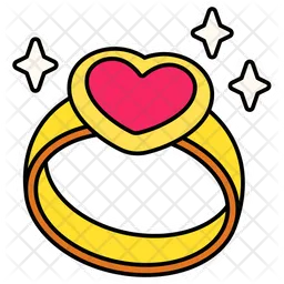 Jewel Ring Heart  Icon