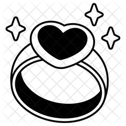 Jewel Ring Heart  Icon