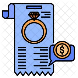 Jewellery Invoice  Icon