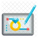 Jewelry Design Ring Tablet Icon