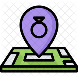 Jewelry Shop Location Icon