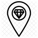 Jewelry Shop Location Icon