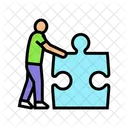 Jigsaw Human Puzzle Icon