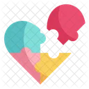 Jigsaw Love And Romance Puzzle Pieces Icon
