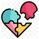 Jigsaw Love And Romance Puzzle Pieces Icon