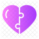 Jigsaw Puzzle Love Icon