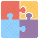 Jigsaw Chart Puzzle Chart Business Graphics Icon
