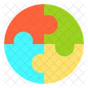 Jigsaw Process Idea Icon