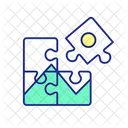 Jigsaw puzzle assembling  Icon