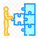 Human Business Puzzle Icon