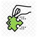 Hand Hold Puzzle Icône