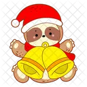 Jingle Bells Santa Hat Xmas Icon