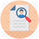 Employee Search Profile Searching Headhunting Icon