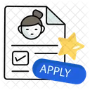 Application Resume Document Icon