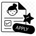 Application Resume Document Icon
