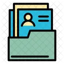 Job Application Folder Profile Folder Recruitment Documents Symbol