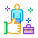Job Approval Person Icon