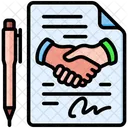 Job Contract Deal Agreement Icon