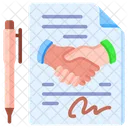 Job Contract Deal Agreement Icon