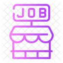 Job Fair Booth Stand Icon