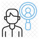 Job Hiring Magnifying Glass Search Icon