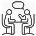 Vorstellungsgesprach Vorstellungsgesprach Rekrutieren Symbol