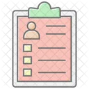 Job Profile Awesome Lineal Color Icon Icon