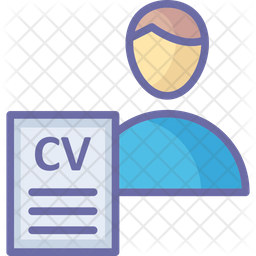 Job Profile Icon - Download in Colored Outline Style