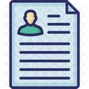 Job Profile Job Application Biodata Icon